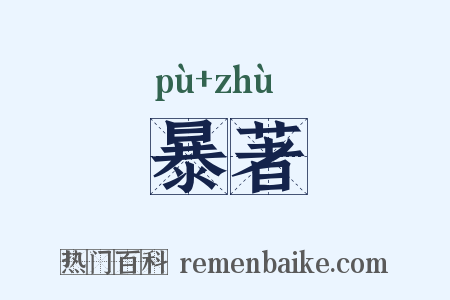 暴著是什么意思的图片